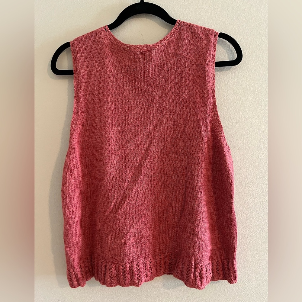 Sigrid Olsen Coral Knit Vest - Picture 5 of 6